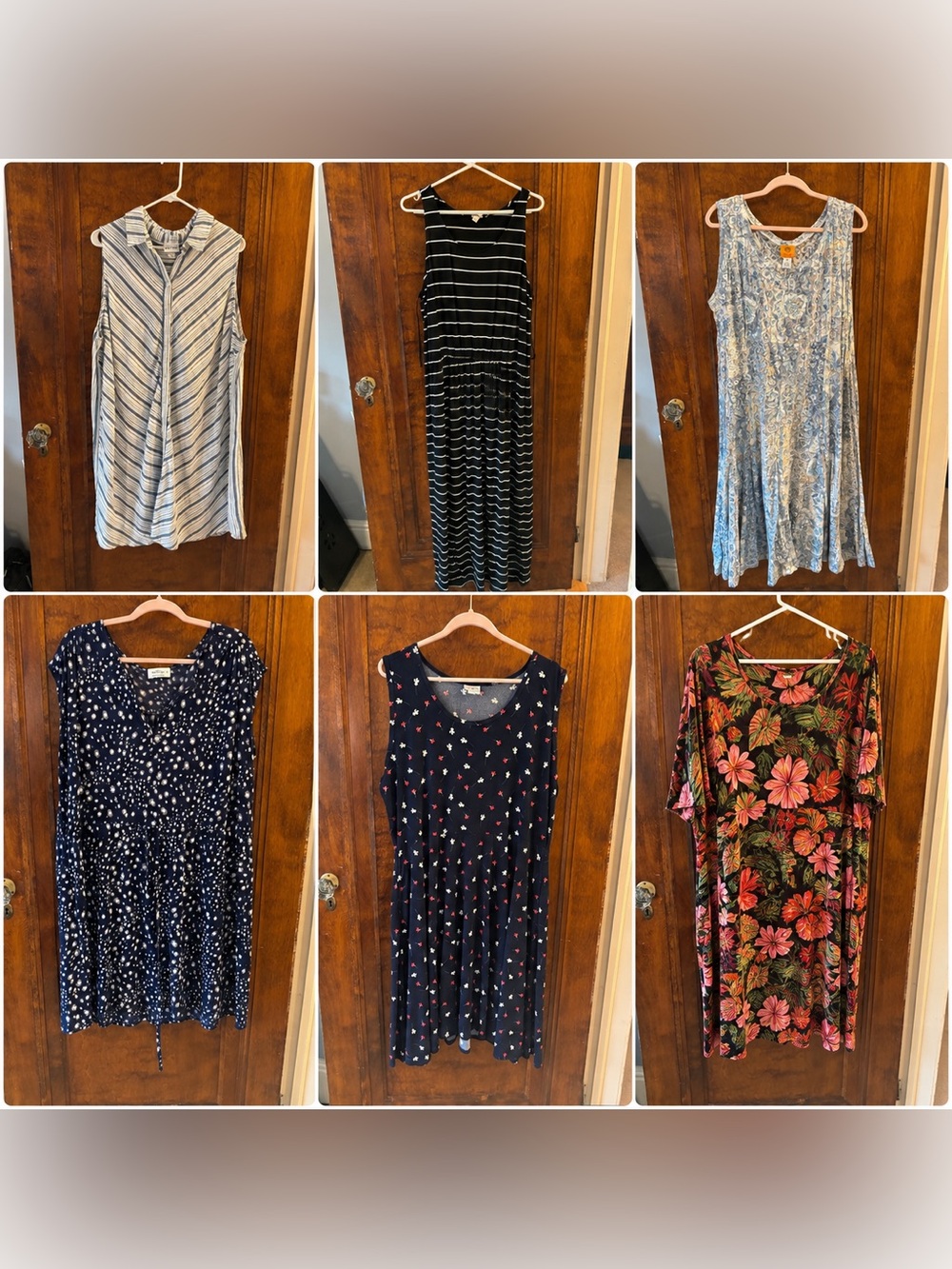6 Piece Plus Size Dress Bundle Size XXL-3X